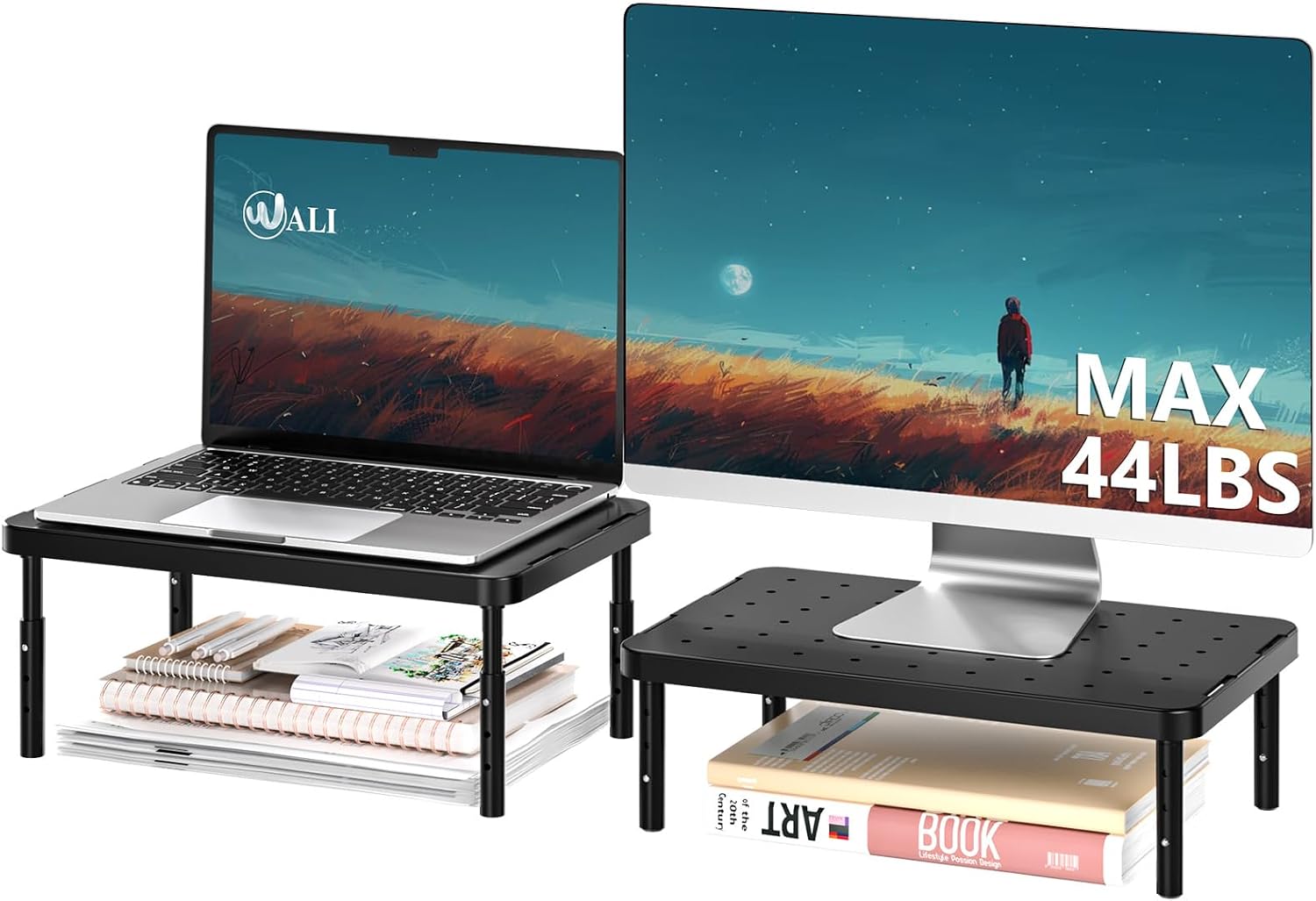 WALI PTT001-B Monitor Stand with Ventilation