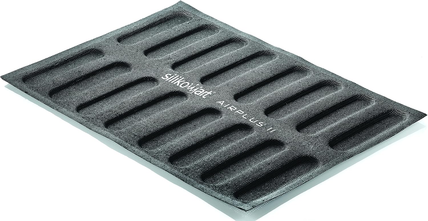 Detalle de Silikomart AIR PLUS 11 70.511.20.0065 – forma silikonowa Eclair 25 × 125 mm
