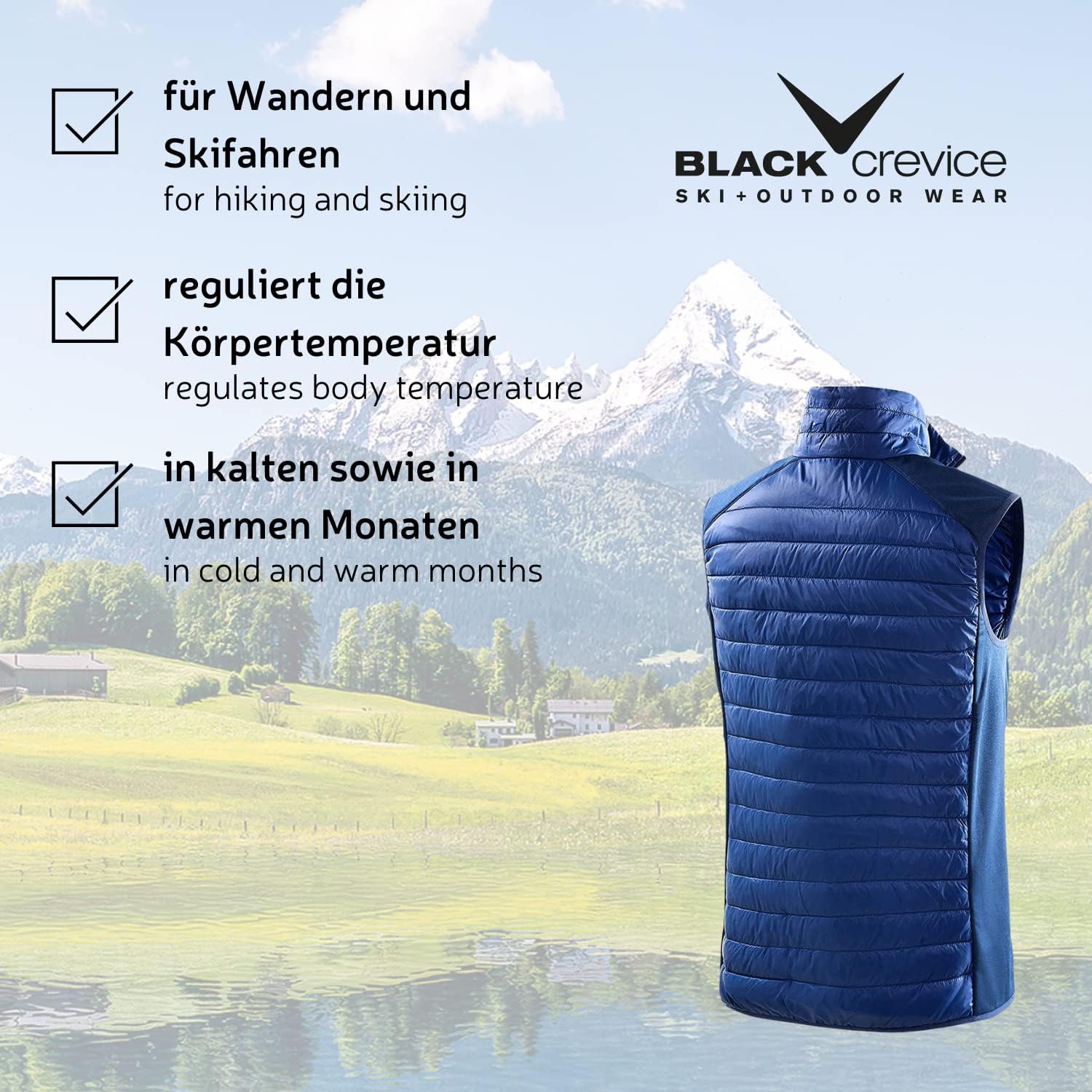 Detalle 1 de Gilet trapuntato uomo 100% poliestere
