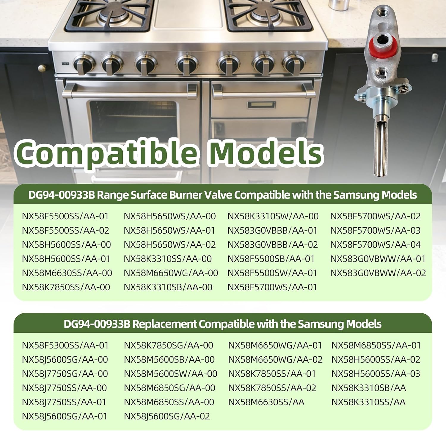 Detalle de Range Surface Burner Valve DG94-00933B