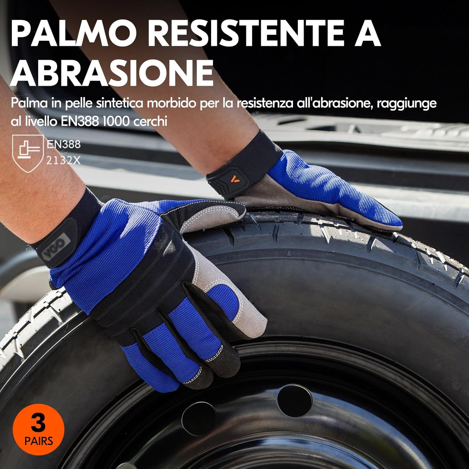 Detalle de Vgo... Guanti Lavoro Touchscreen: protezione, comfort e praticità per edilizia, logistica e meccanica