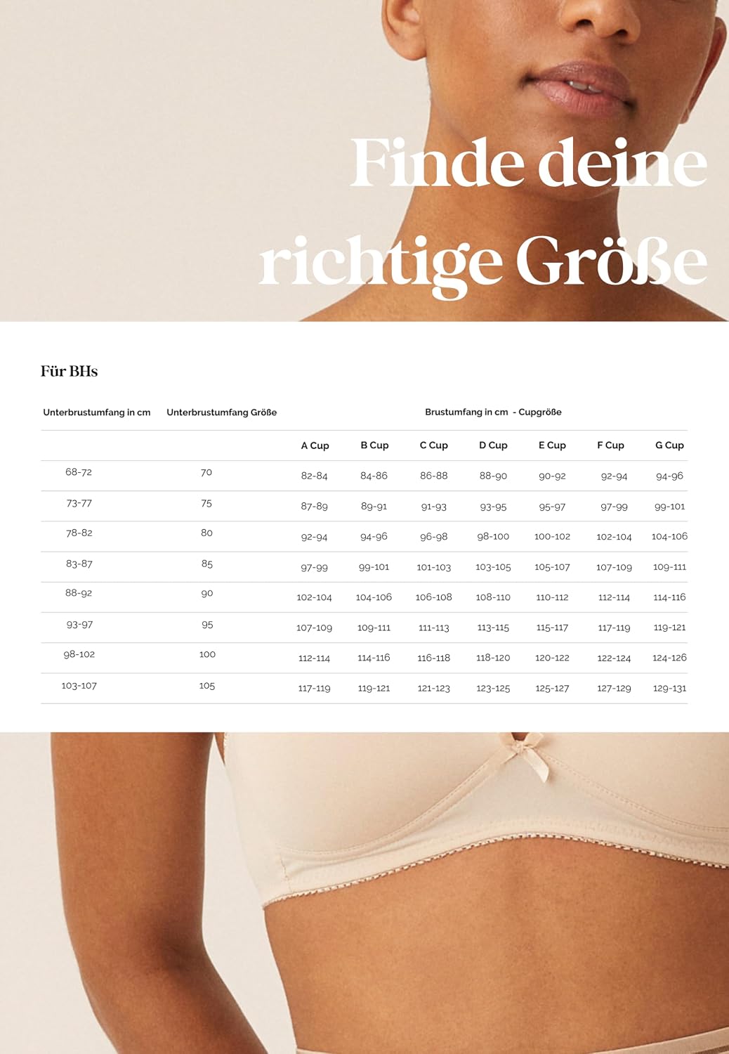 Detalle de Naturana Soft-BH ohne Bügel mit Schale – Cup A-D, optimaler Sitz und Halt