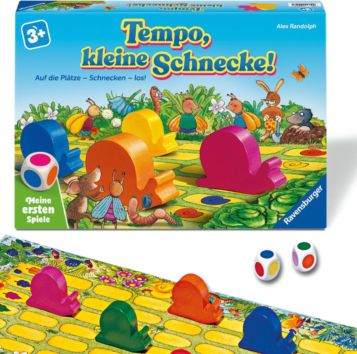 Thumbnail 4 de Ravensburger Kinderspiel 21420 Tempo kleine Schnecke – Schnelles Familien-Brettspiel ab 3 Jahren