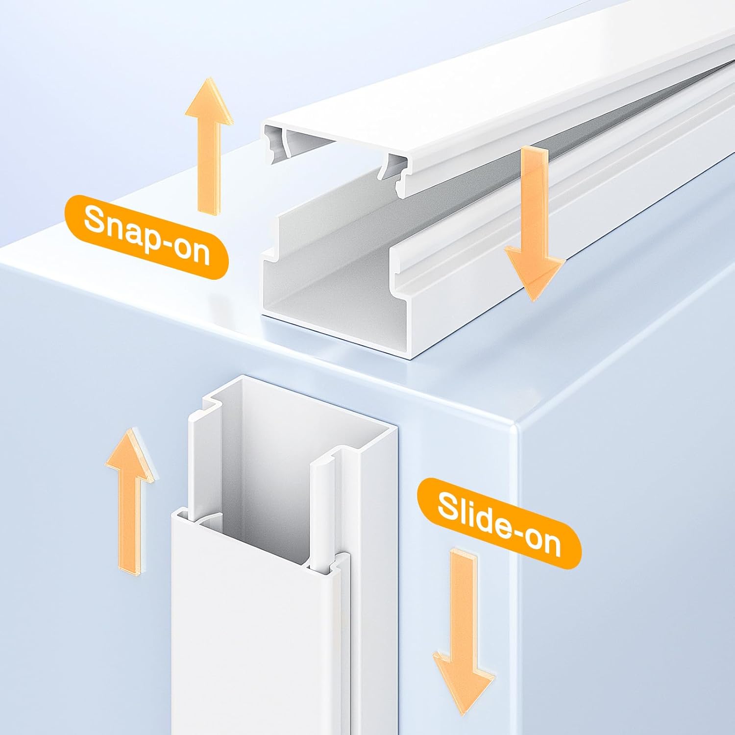 Thumbnail 3 de Delamu 4M Kabelkanal weiß, selbstklebend (10 Stück, 30×17 mm) – für TV- und Netzwerkkabel im Haushalt & Büro