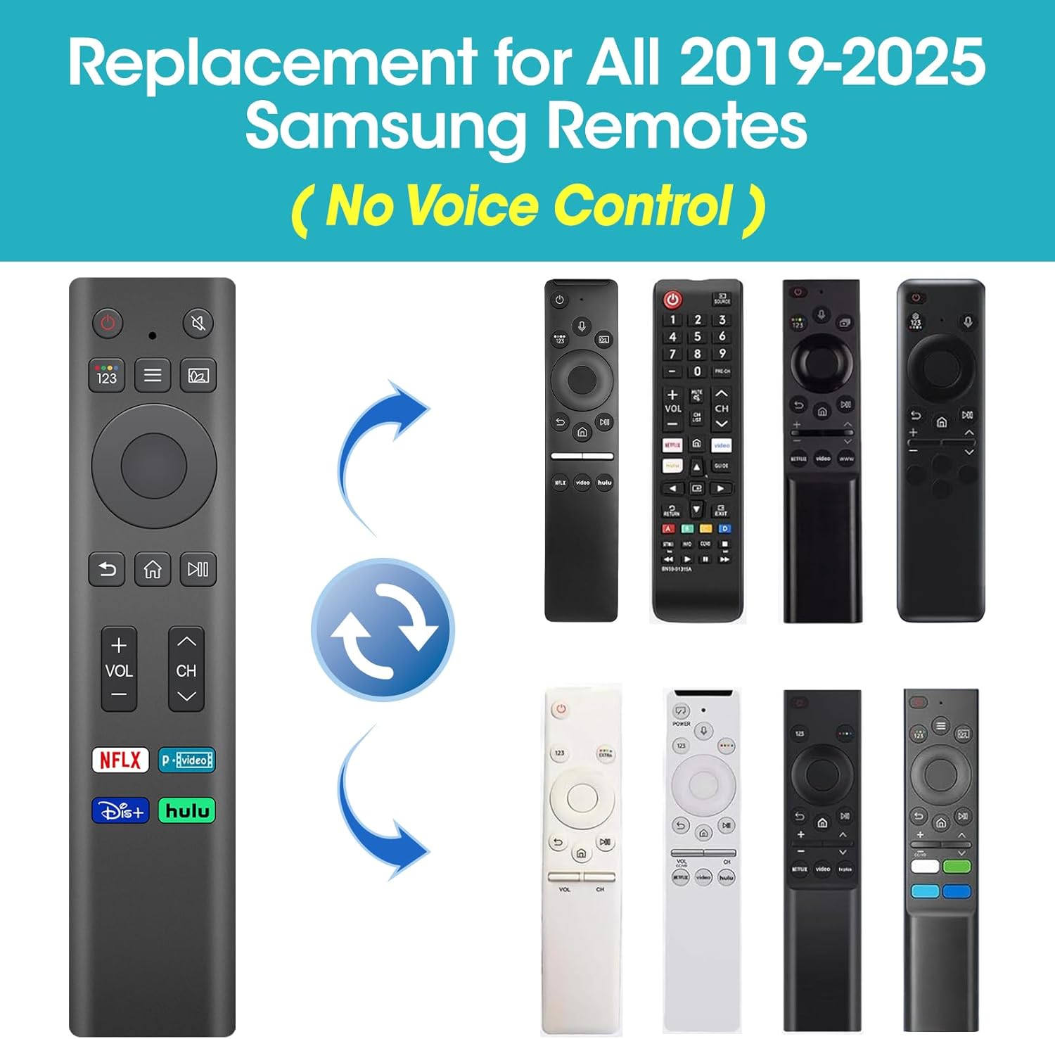 Thumbnail 2 de Replacement Samsung TV Remote 3-Pack