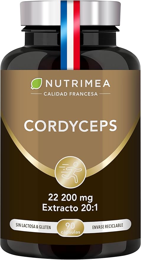 Detalle de Nutrimea Cordyceps 🍄 Extracto Micelio 20:1 22200 mg