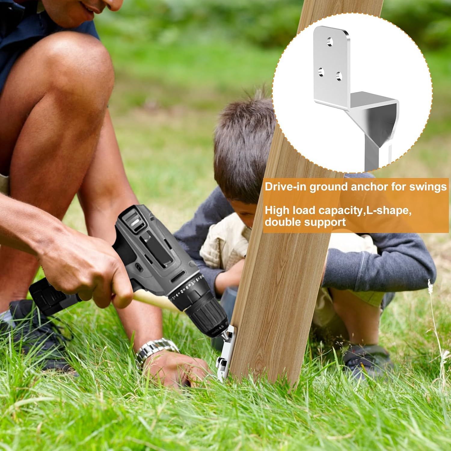 Thumbnail 4 de Nomiou 4pcs Fence Post Anchor 38 cm
