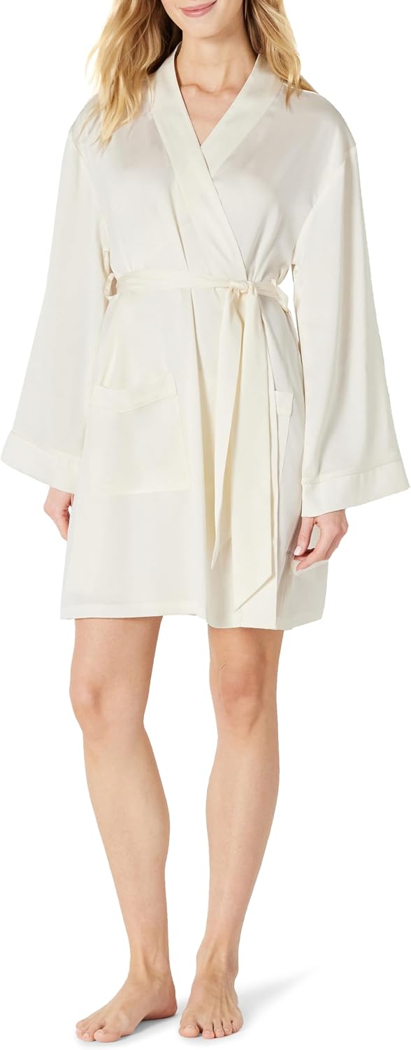 Detalle 2 de Amazon Essentials Relaxed-Fit Satin Sleep Robe