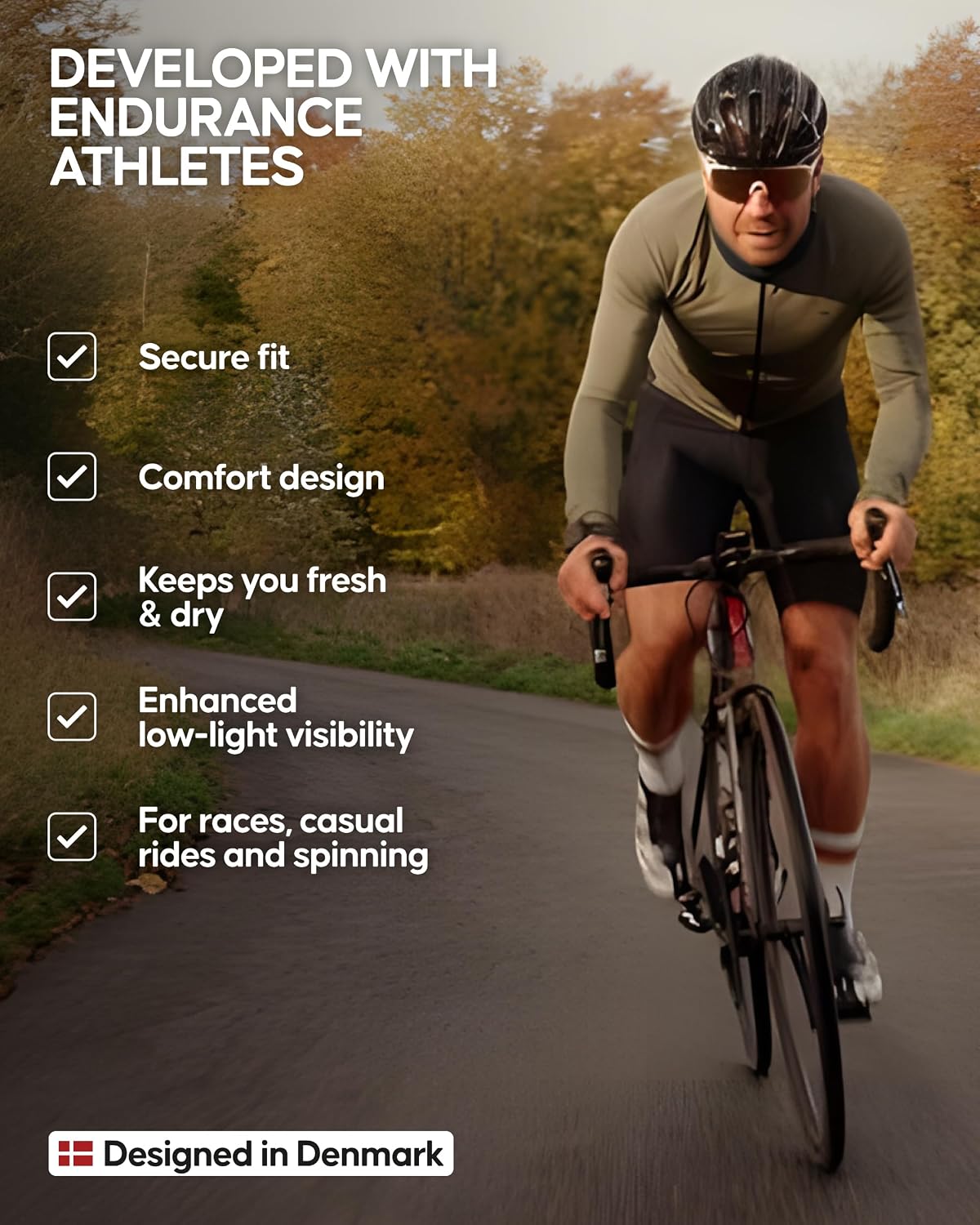 Thumbnail 4 de DANISH ENDURANCE Men's Cycling Shorts, 3D Pro Padded, Quick-Dry
