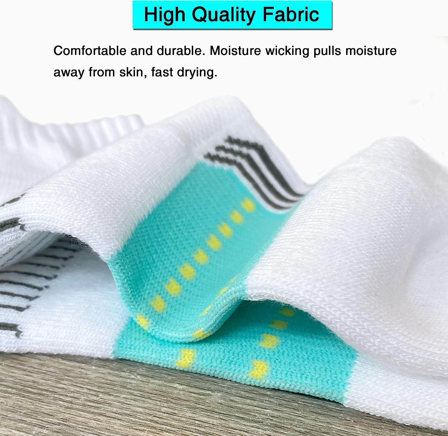 Detalle 2 de suaskk Womens Athletic Cushioned Anti-Blister Comfort Running Ankle Socks (5 Pairs)