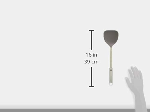 Detalle de ZWILLING Pro Tool Silicone Wok Turner with 18/10 Stainless Steel Handle