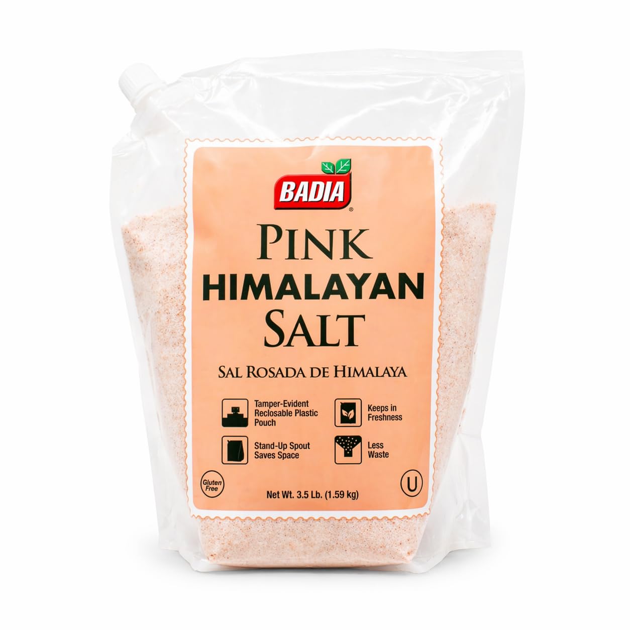 Detalle de Badia Pink Himalayan Salt, 3.5 lb Fine-Grain Kosher Salt