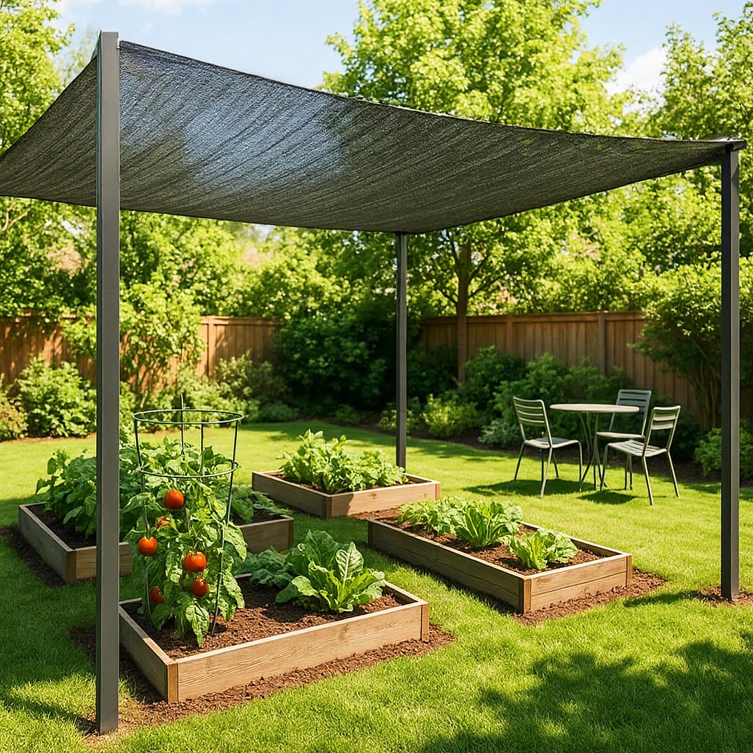 Detalle de SUNNY GUARD Sun Shade Cloth, 8 x 12 FT