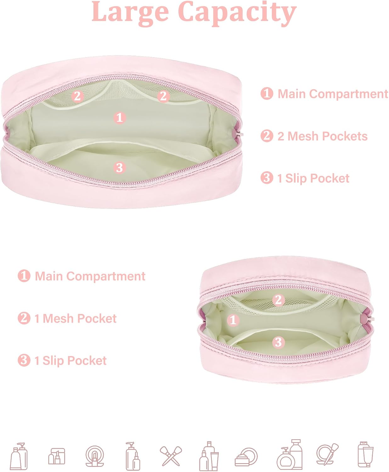 Thumbnail 2 de oscaurt Makeup Bag with 2 Compartments