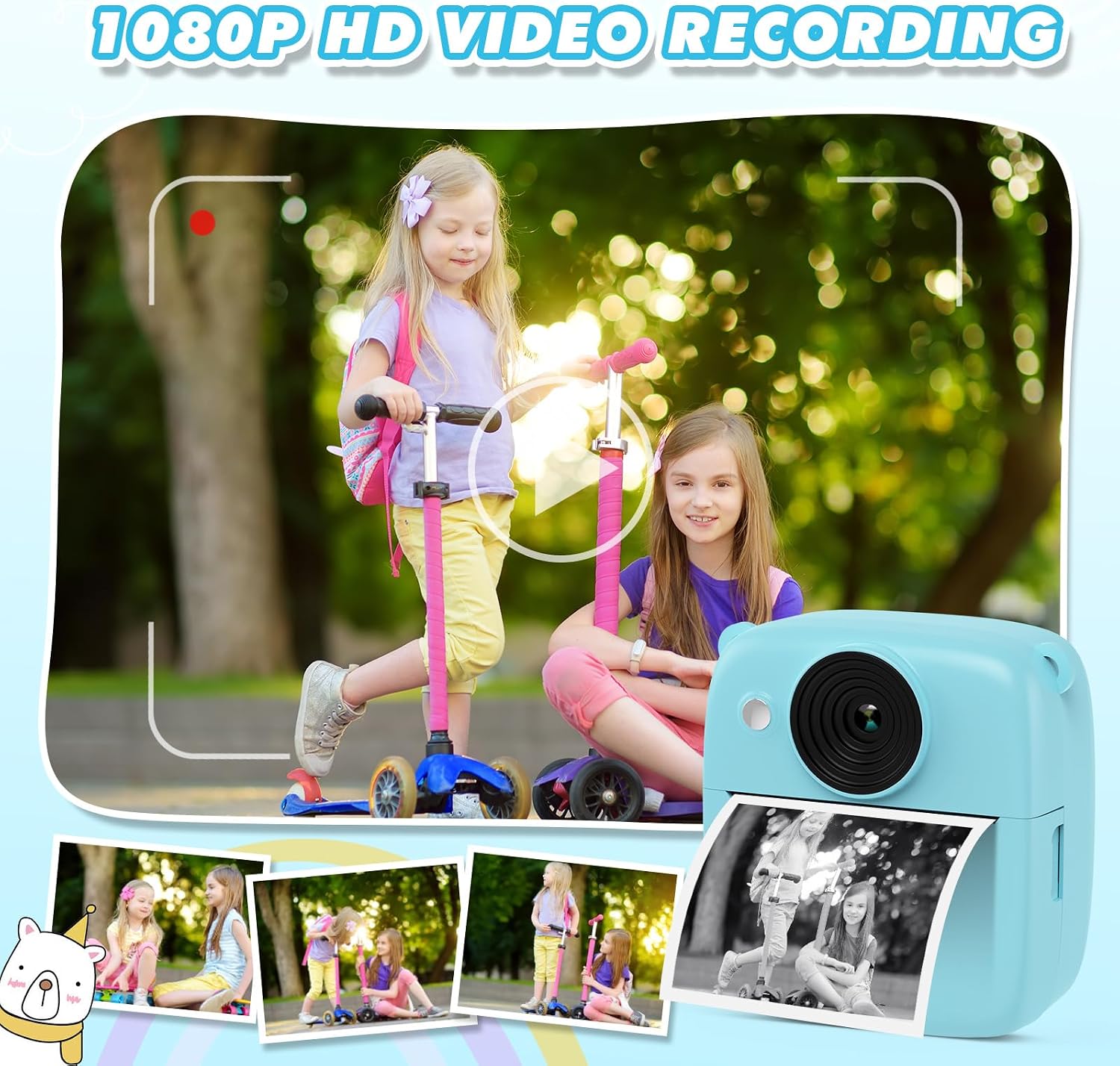 Detalle 2 de CalineGam Kinderkamera 48 MP Sofortbildkamera 32 GB Karte