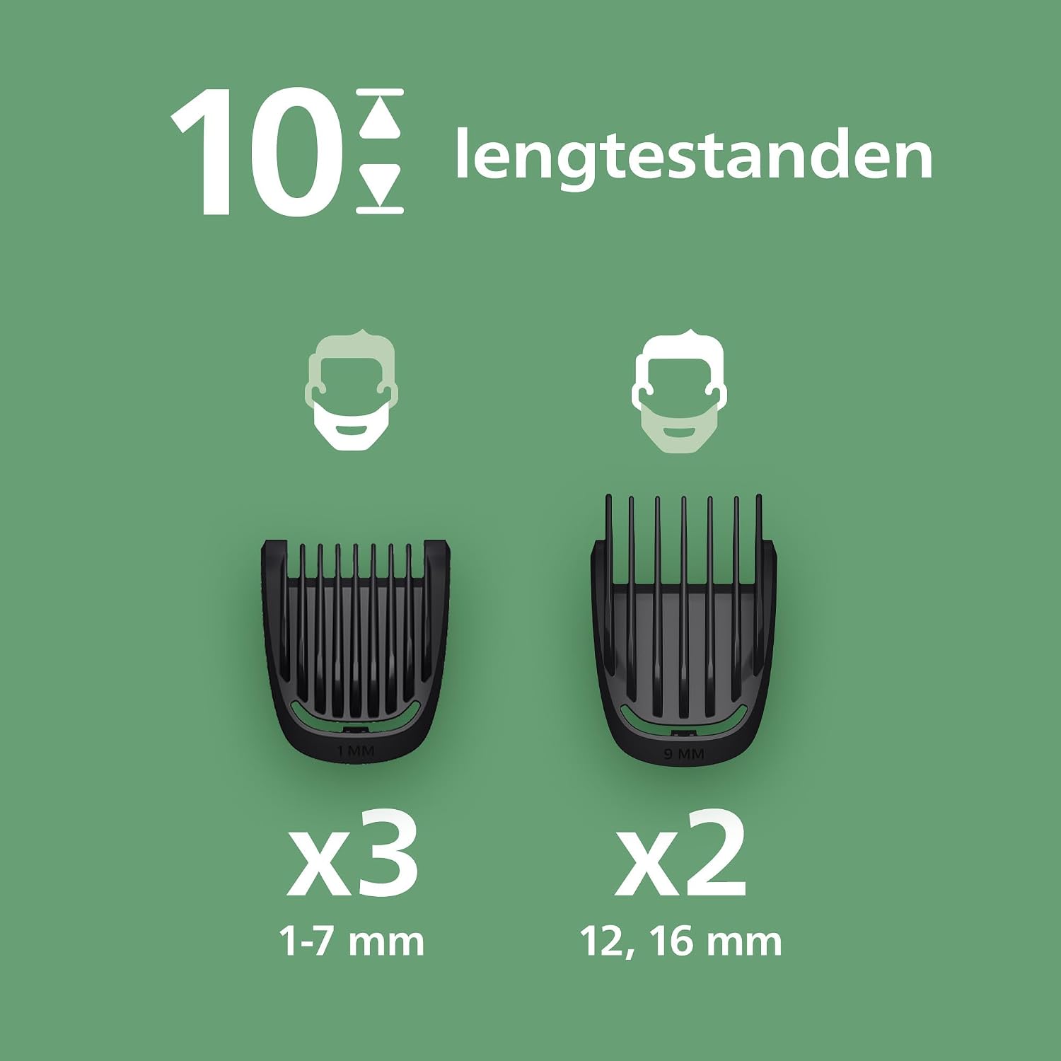 Detalle de Philips Multigroom 3000 MG3930/15 trimmer met 7 opzetstukken