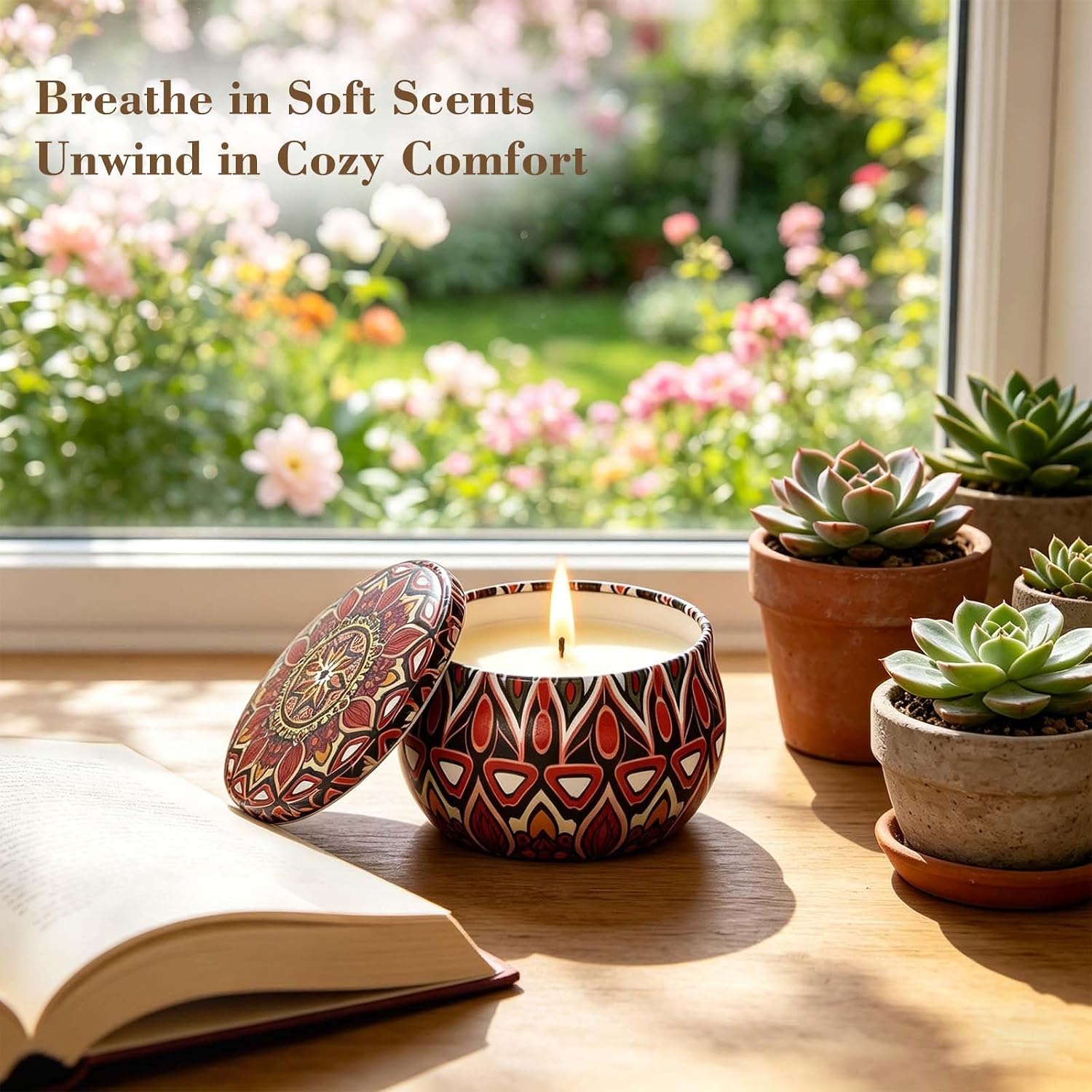 Detalle 2 de LAJDL Ca00807US 18-Pack Soy Wax Aromatherapy Candles, 18 Scents