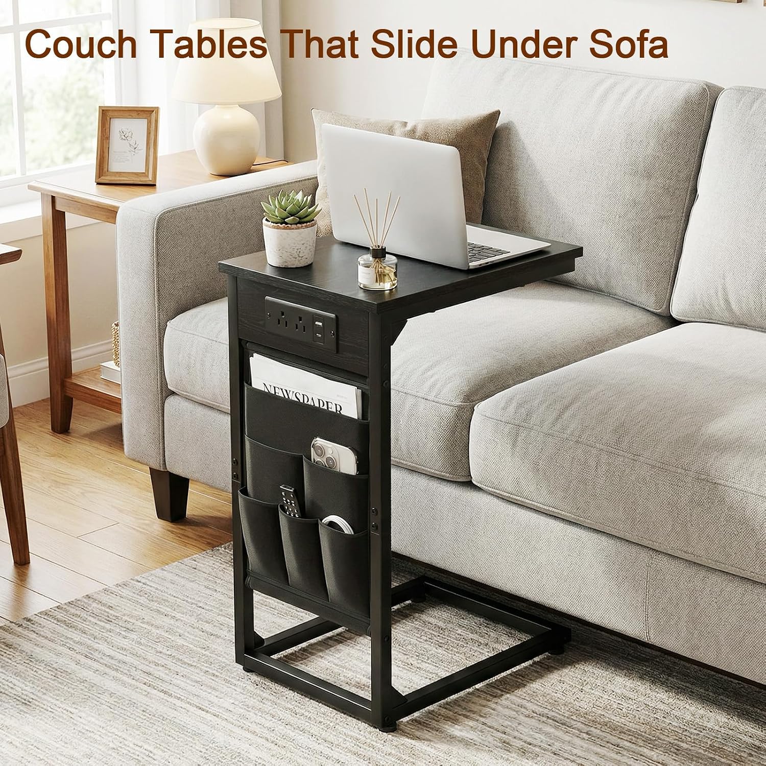 Detalle 2 de AMHANCIBLE C-Shaped End Tables, Set of 2