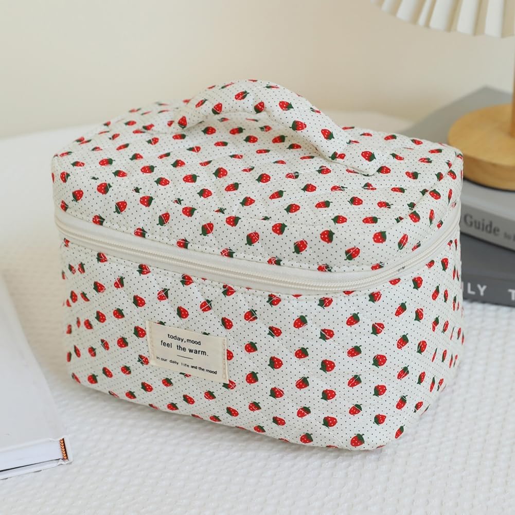 Thumbnail 2 de Aucuu Grande Trousse de Maquillage – Lot de 3 Trousse de Toilette Femme Voyage en Coton