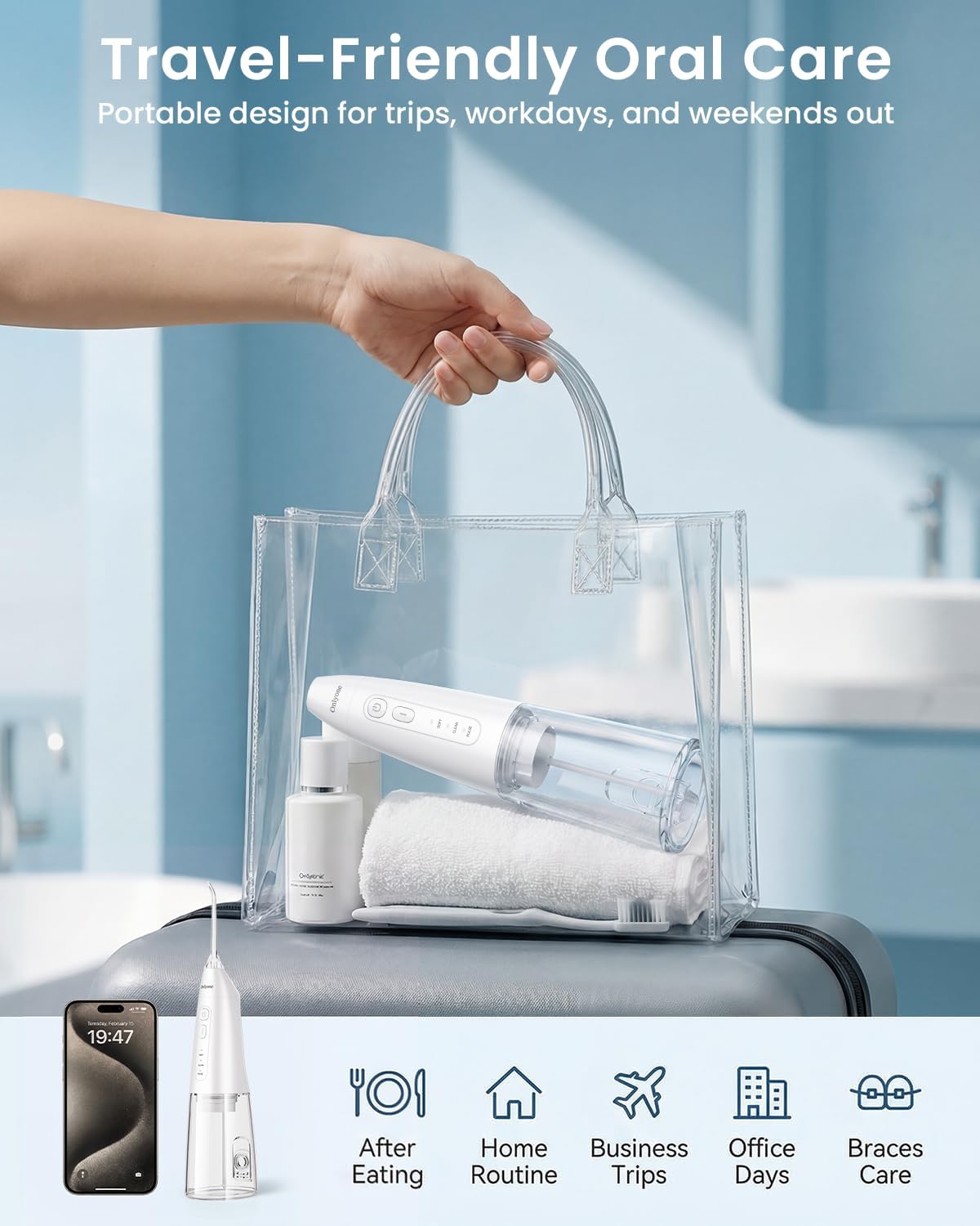 Thumbnail 5 de Onlyone Portable Water Flosser, 300 mL Tank