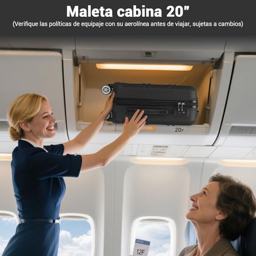 Thumbnail 9 de Kono Maletas de Viaje Grandes 28" ABS | Equipaje Facturado 4 Ruedas 360° y Candado TSA