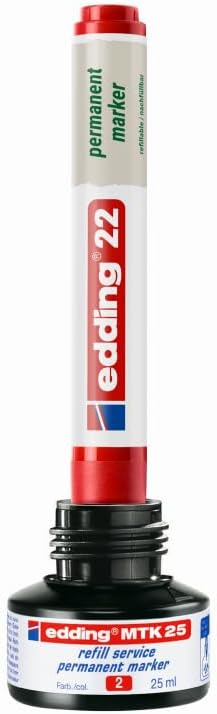 Detalle de edding 22 Ecoline permanent märkpenna, svart, mejselspets 1–5 mm