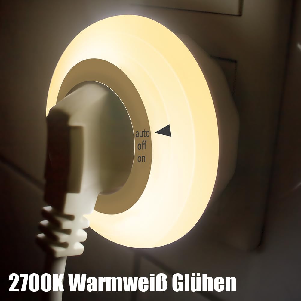 Detalle 2 de emotionlite Nachtlicht Steckdose 2700K mit Dämmerungssensor