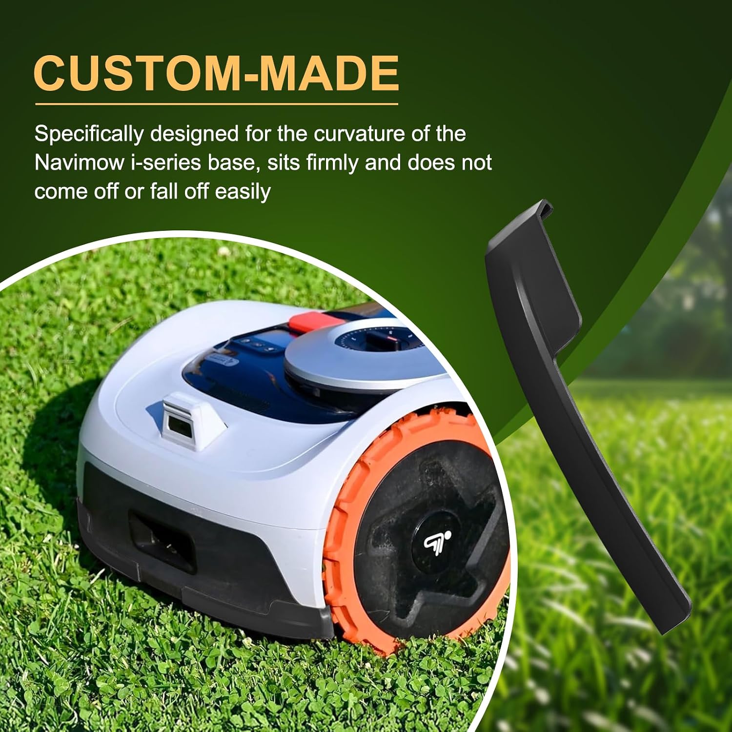 Thumbnail 3 de FourShow Protezione Bordi per Robot Tosaerba Segway Navimow i105e/i108e – Set 4 pezzi in PETG, installazione senza collante