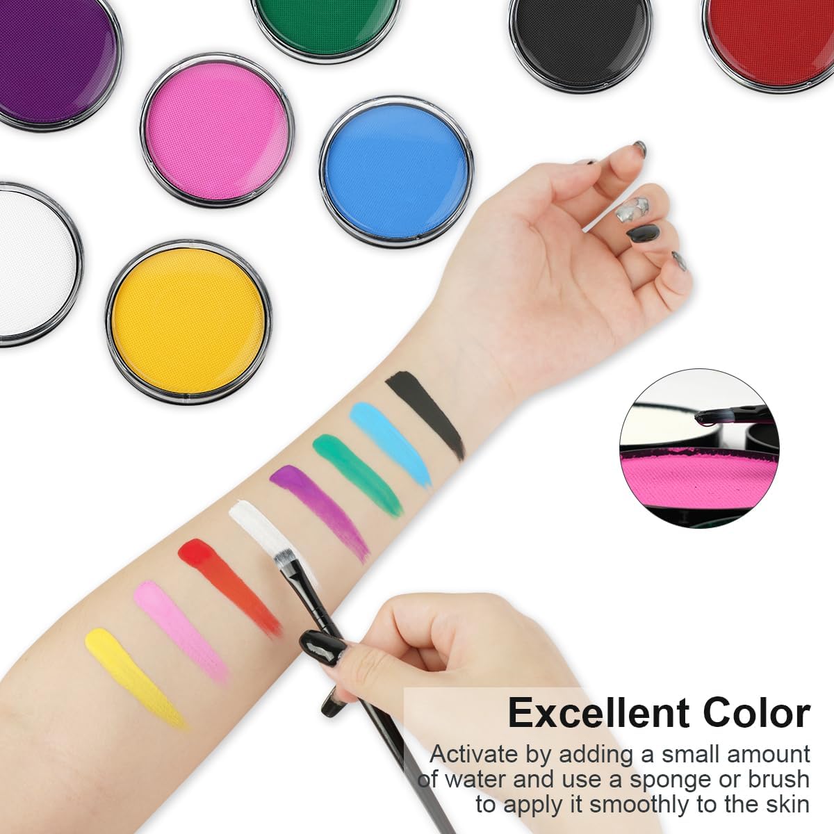 Thumbnail 3 de LOPHE Body Paint 30g – Truccabimbi Noir, vernice per viso e corpo a base d'acqua