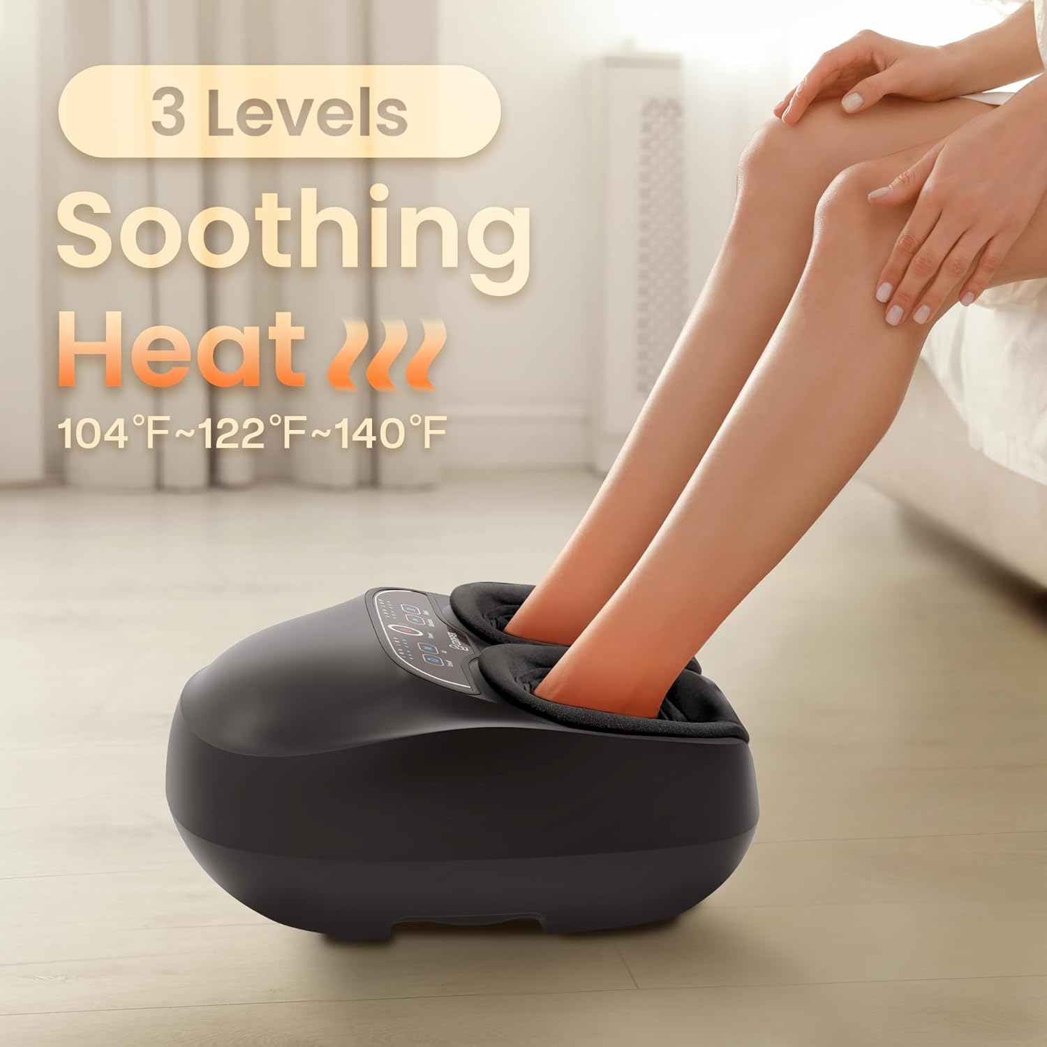 Thumbnail 3 de COMFIER Heated Foot Massager with Heat, Compression & Vibration (Remote & Touch) for Shiatsu-Style Relief