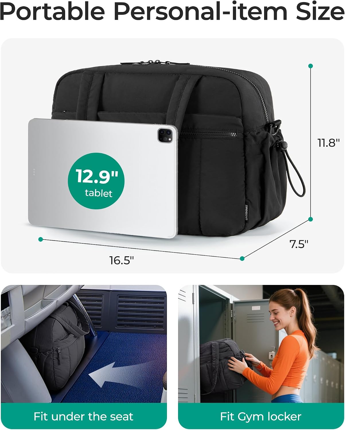 Thumbnail 1 de BAGSMART Gym Bag for Women: Lightweight Duffle for Travel with Wet Pocket