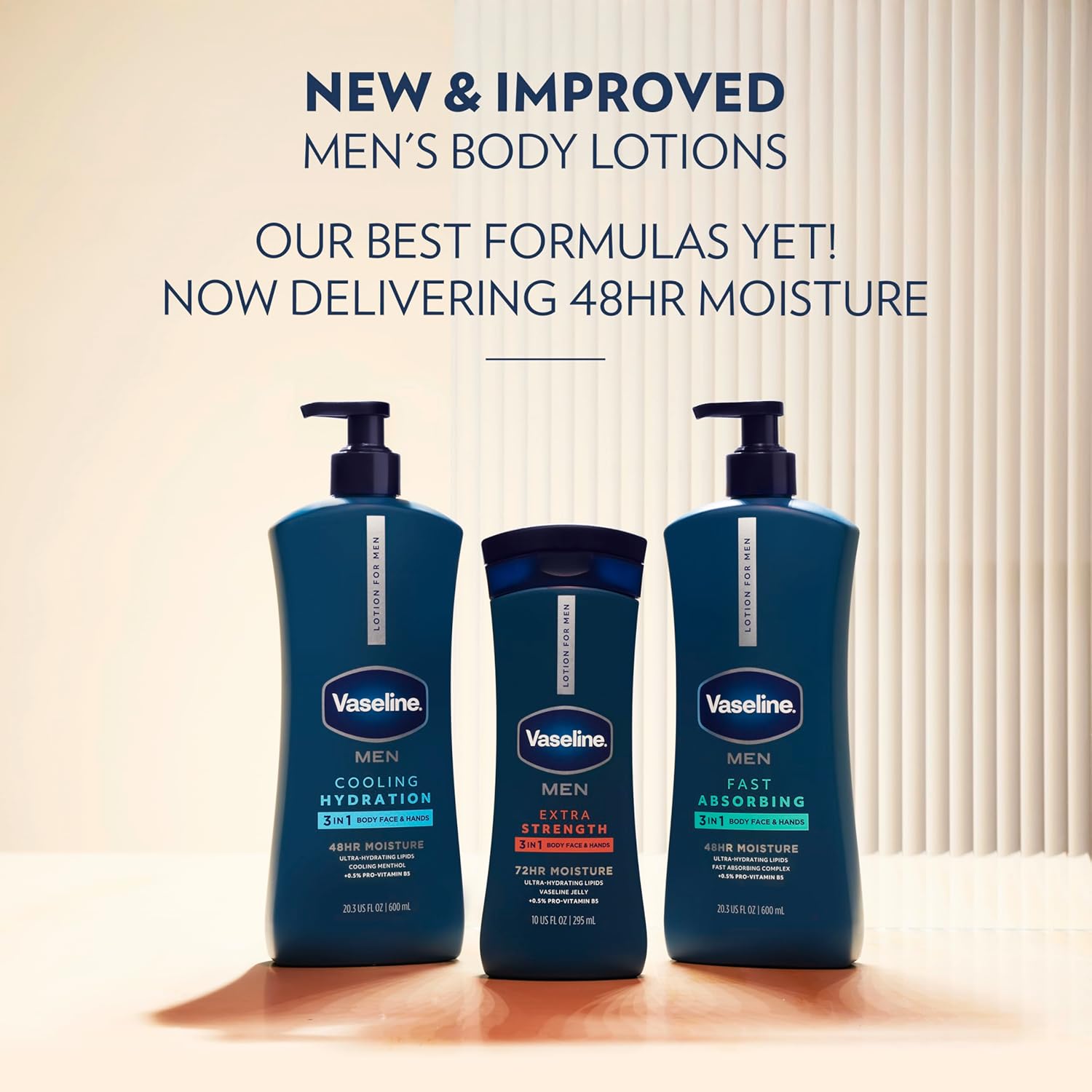 Thumbnail 5 de Vaseline Men’s Healing Moisture Hand & Body Lotion (Pack of 3) for Dry or Cracked Skin