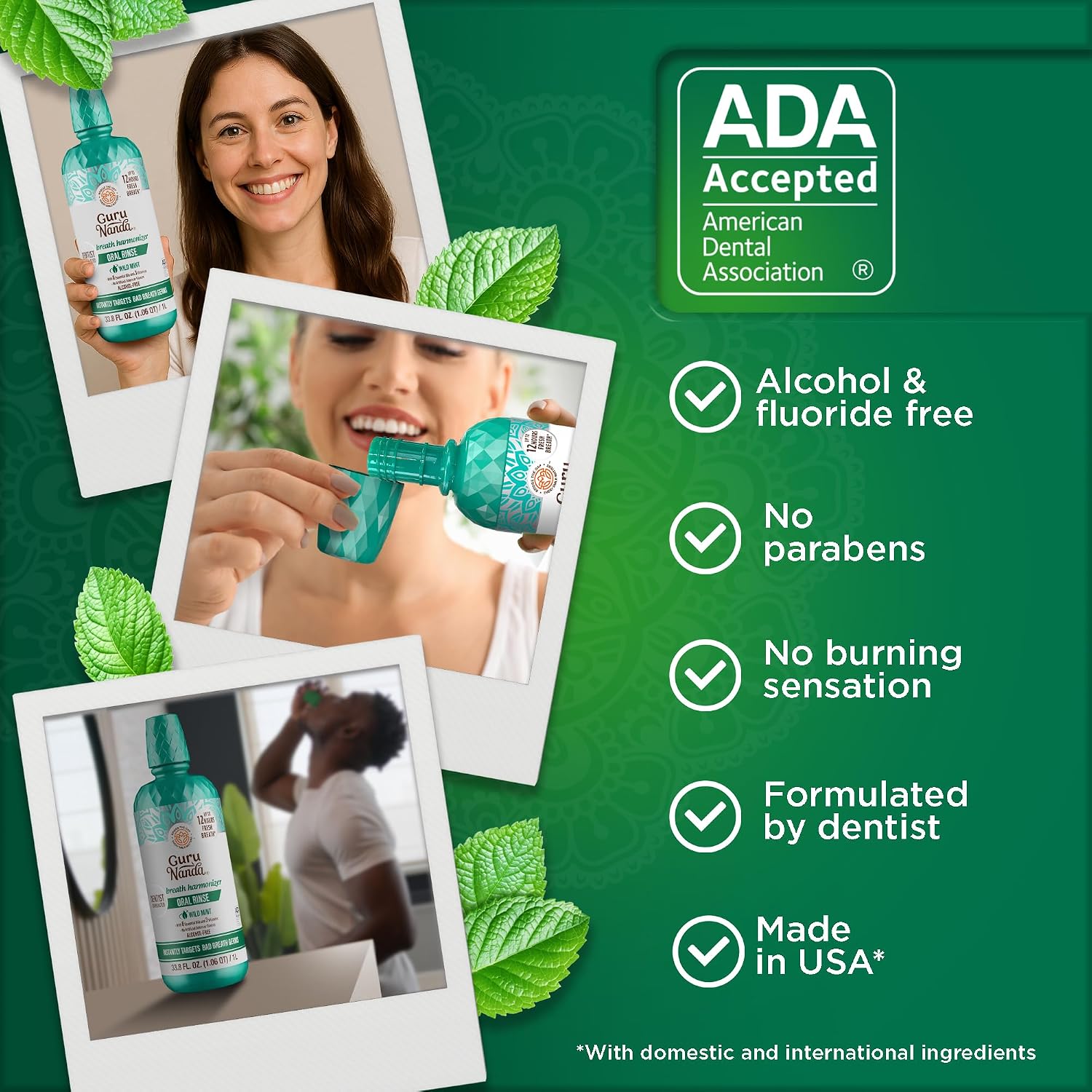 Thumbnail 6 de GuruNanda Fresh Breath Mouthwash 33.8 oz 🪥