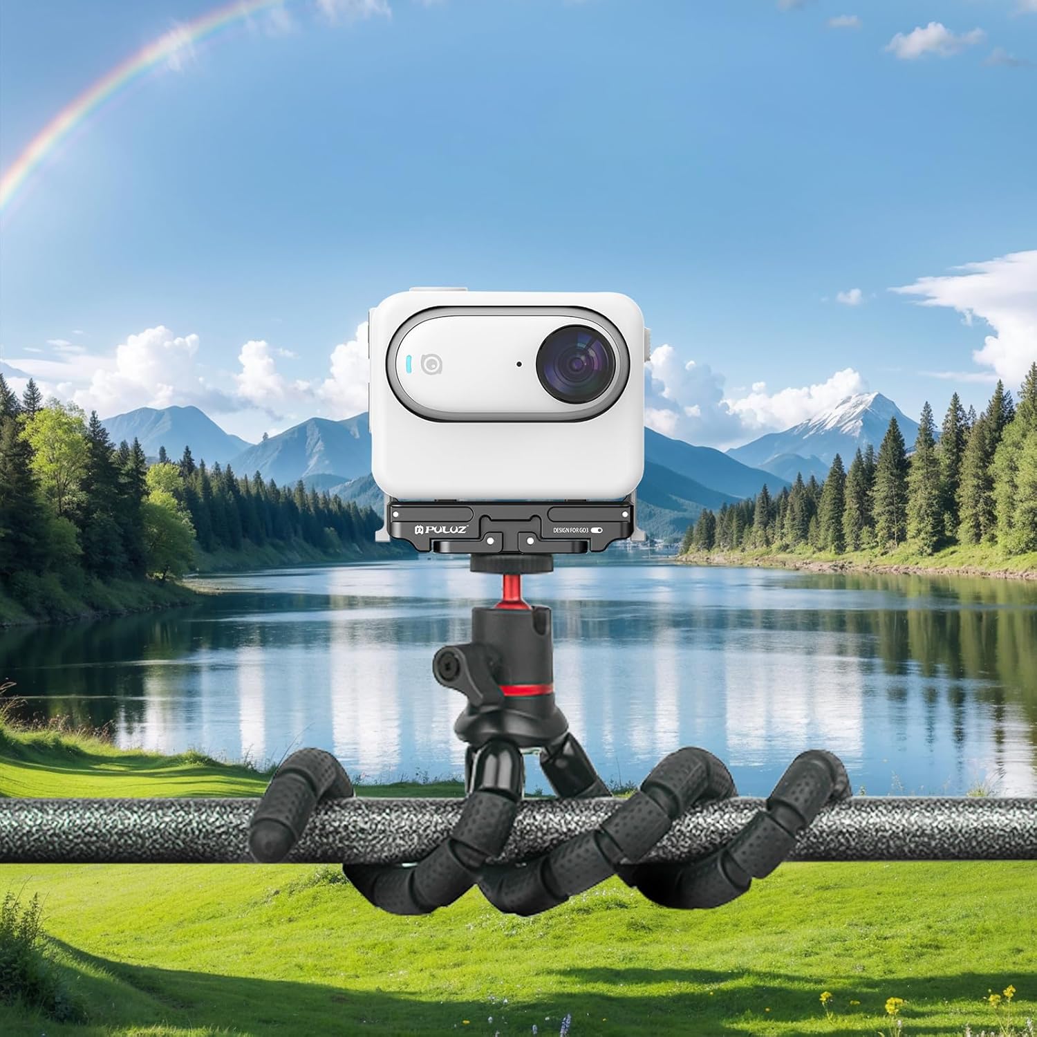 Detalle 2 de PULUZ Magnetic Quick-Release Base Mount for Insta360 GO3