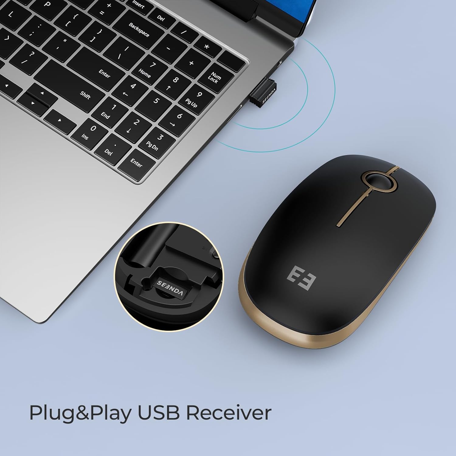 Detalle 2 de seenda Wireless Mouse 1600 DPI