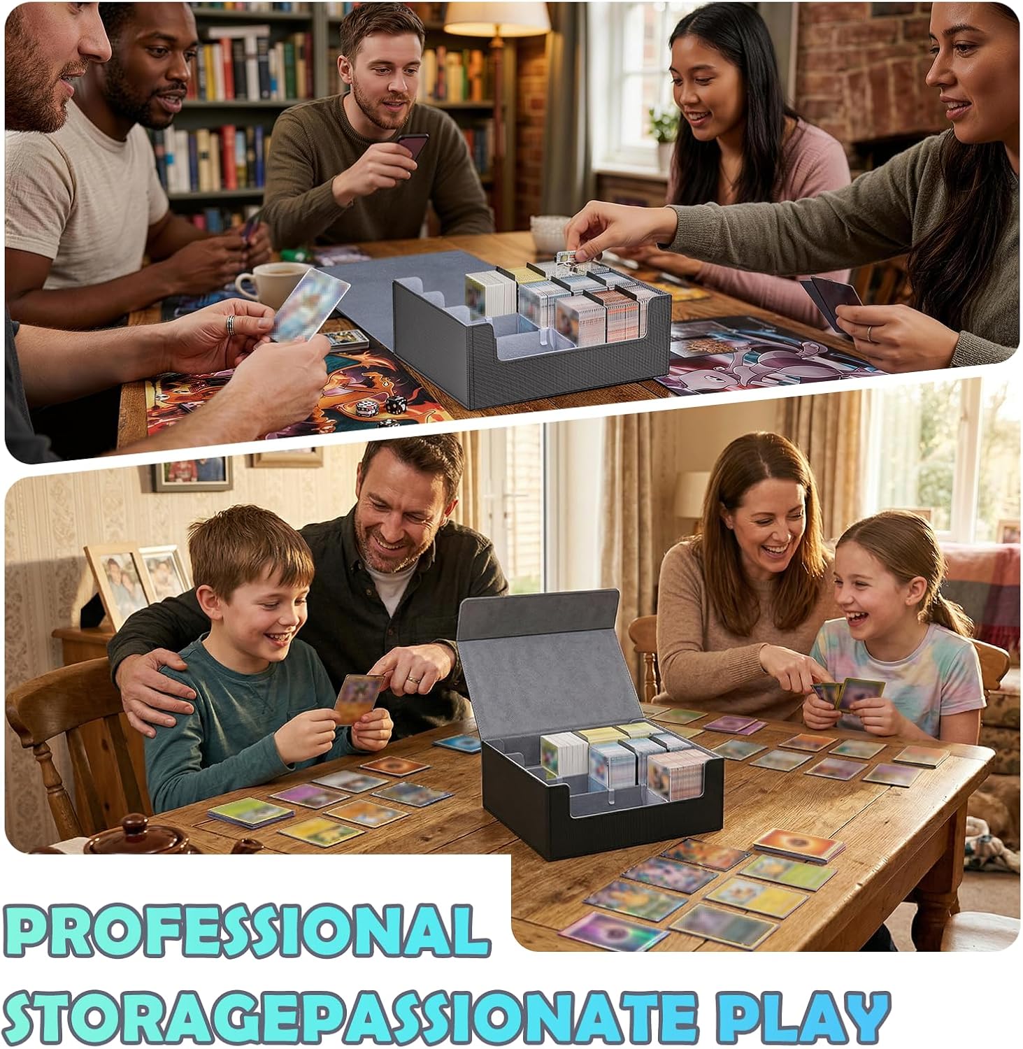 Thumbnail 6 de Dayacoco Card Deck Box: Premium 2400+ Card Storage in PU Leather
