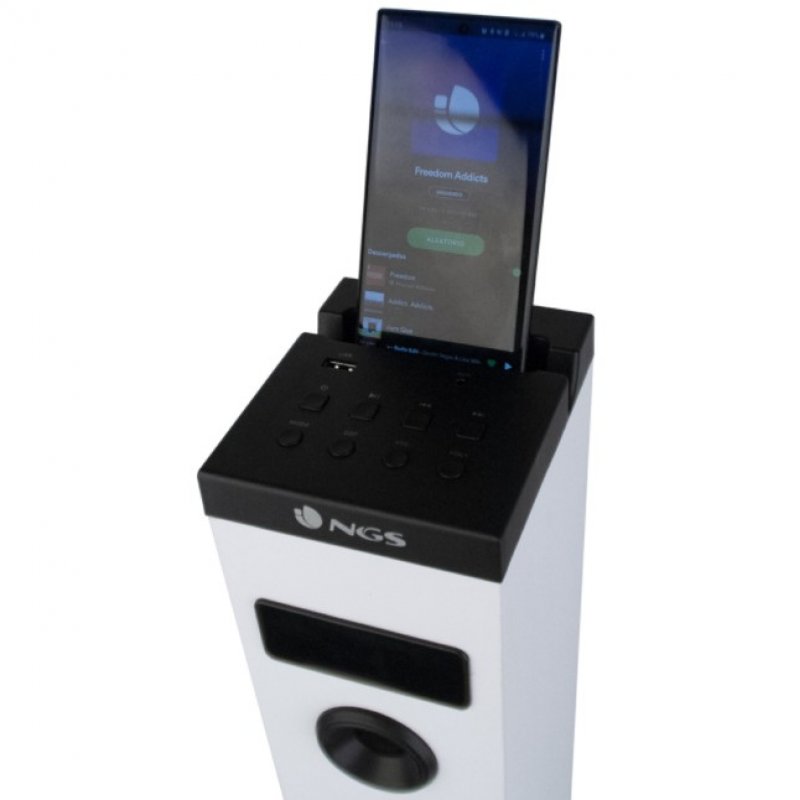 Thumbnail 1 de NGS Sky Charm Torre de Sonido Bluetooth 50 W Blanco