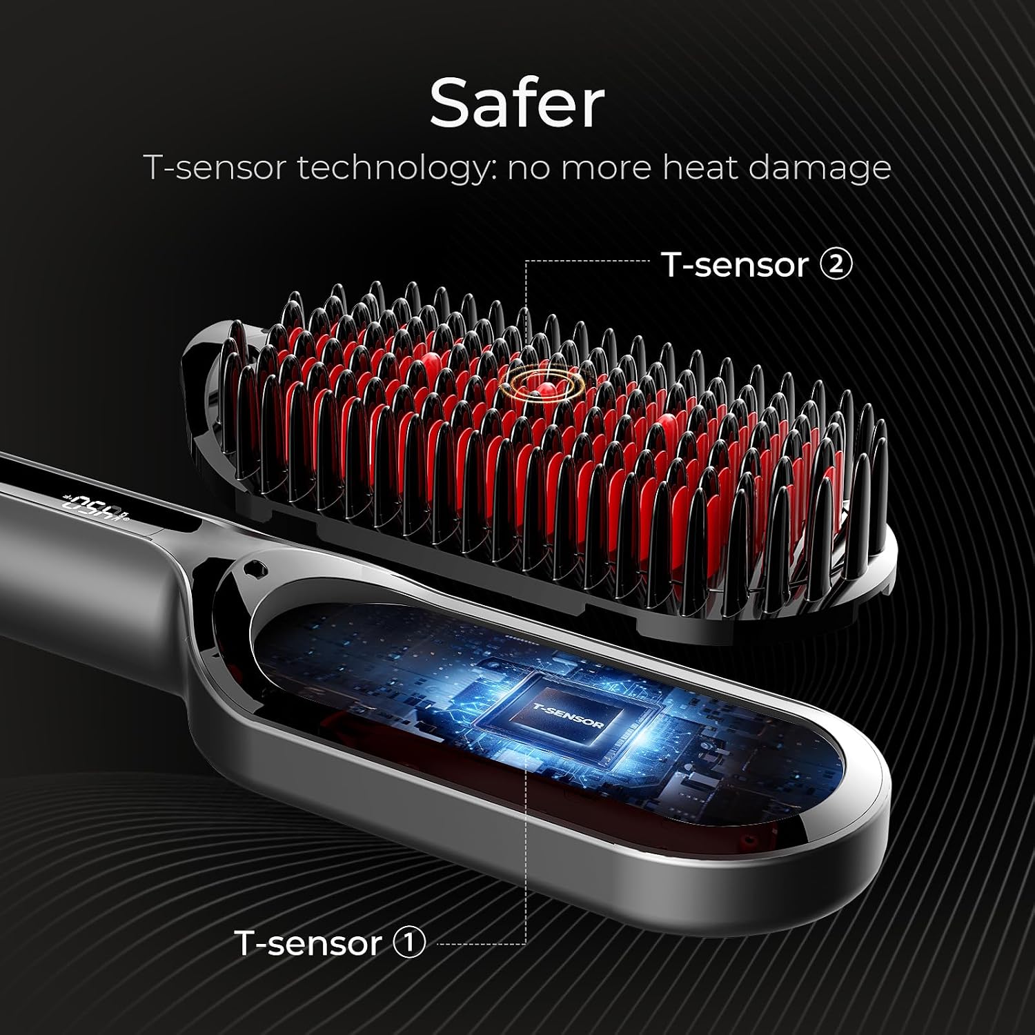Detalle 2 de TYMO Ionic Plus HC105 Hair Straightening Brush, 16 Settings