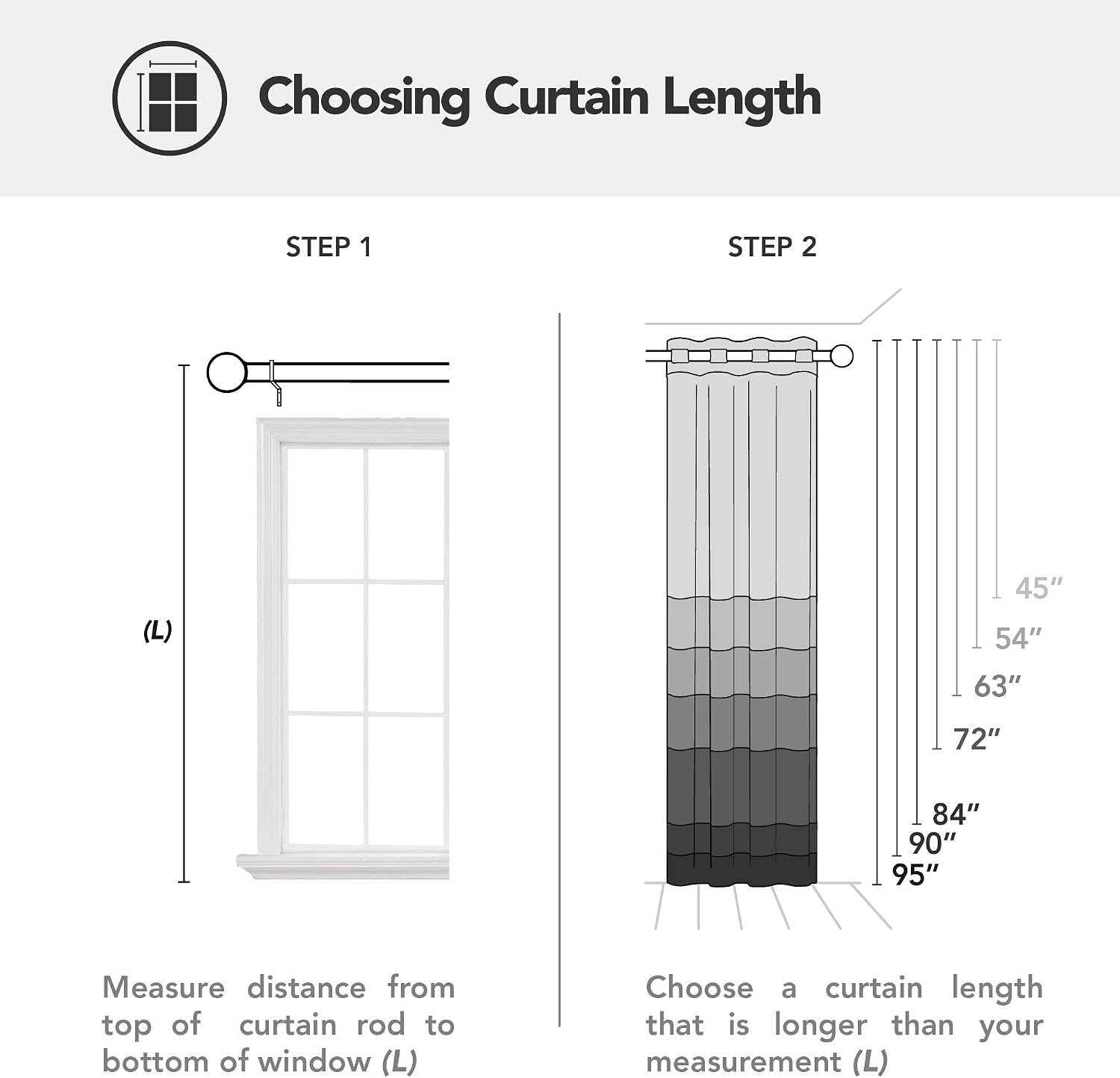 Detalle 2 de Deconovo blackout curtains, 42 x 72 inches
