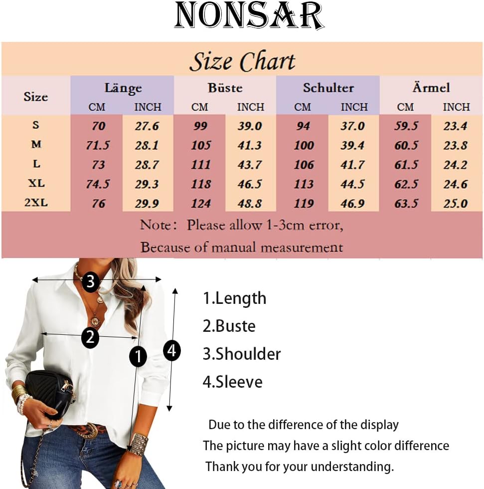 Thumbnail 4 de NONSAR chemisier femme à col en V et manches courtes en mousseline (polyester)
