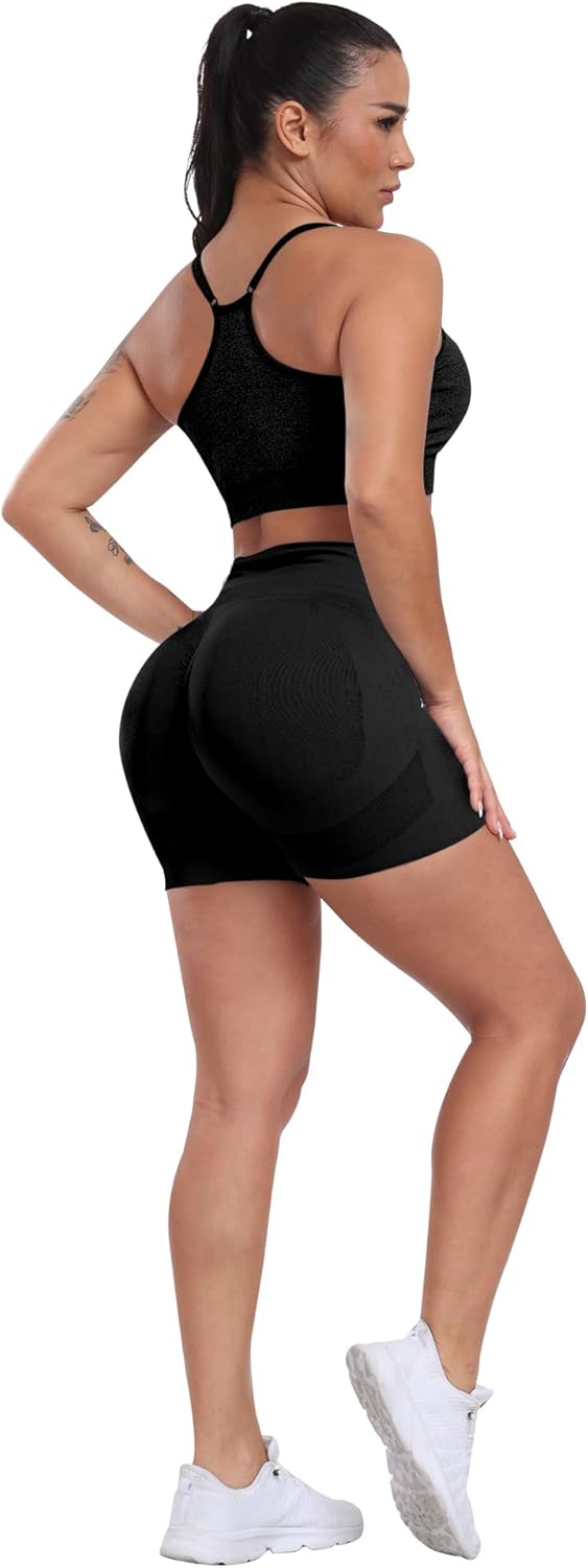 Thumbnail 4 de CHRLEISURE Women's High-Waisted Butt-Lifting Shorts 4-pack