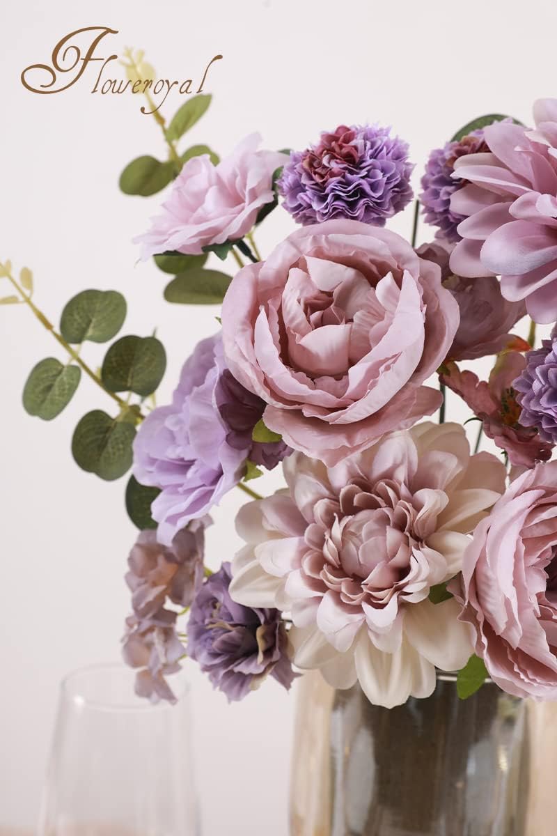 Thumbnail 3 de Floweroyal Purple Silk Flowers Combo for DIY Arrangements 🎀
