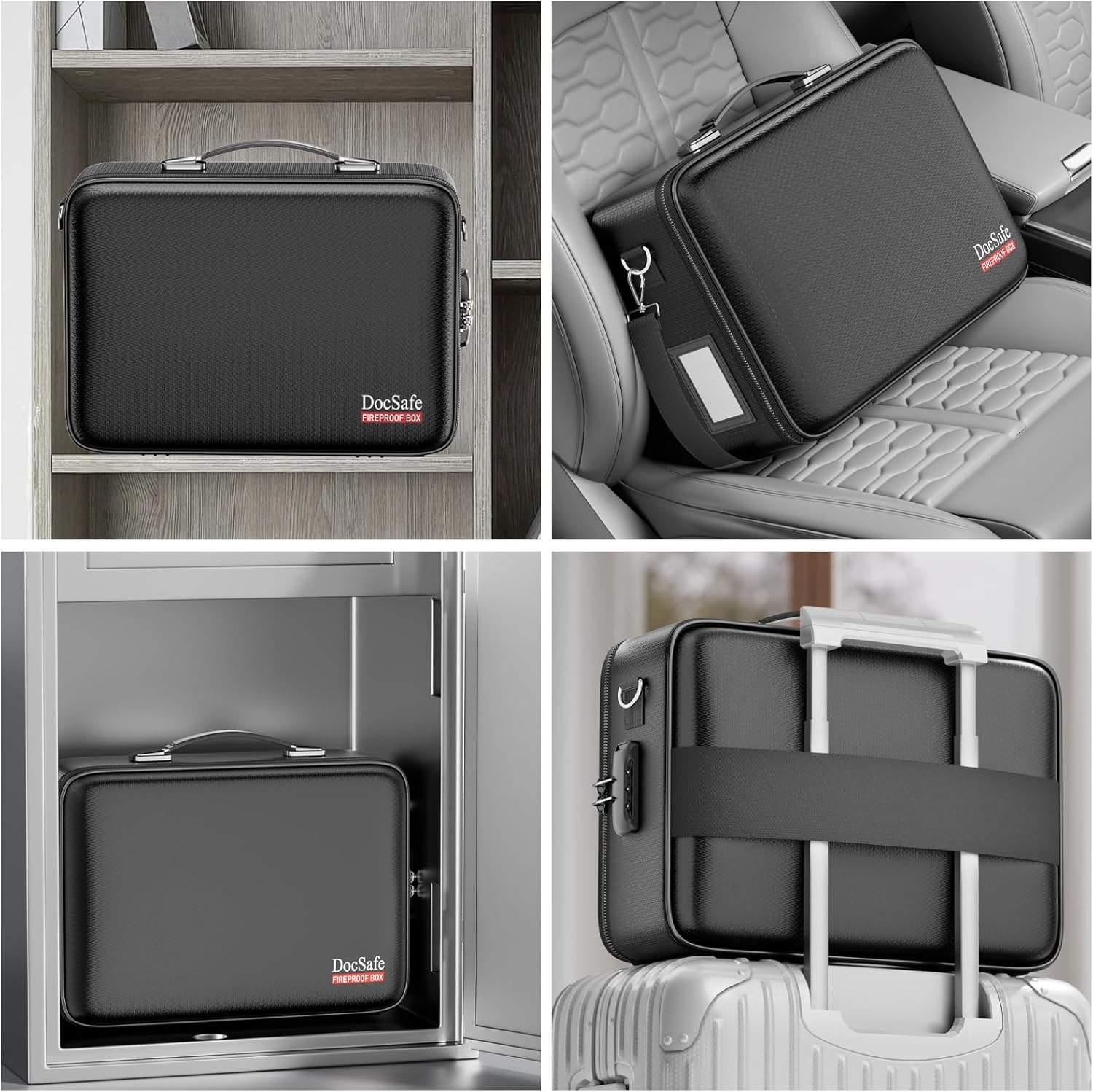 Thumbnail 6 de DocSafe DS0104 Fireproof Document Box, Hard Shell with Combination Lock