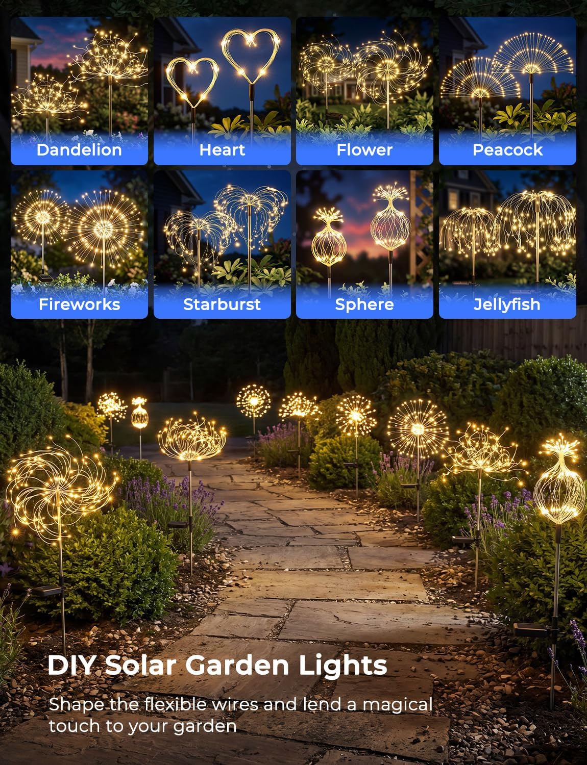 Detalle 2 de Brightown Solar Garden Lights 4-Pack