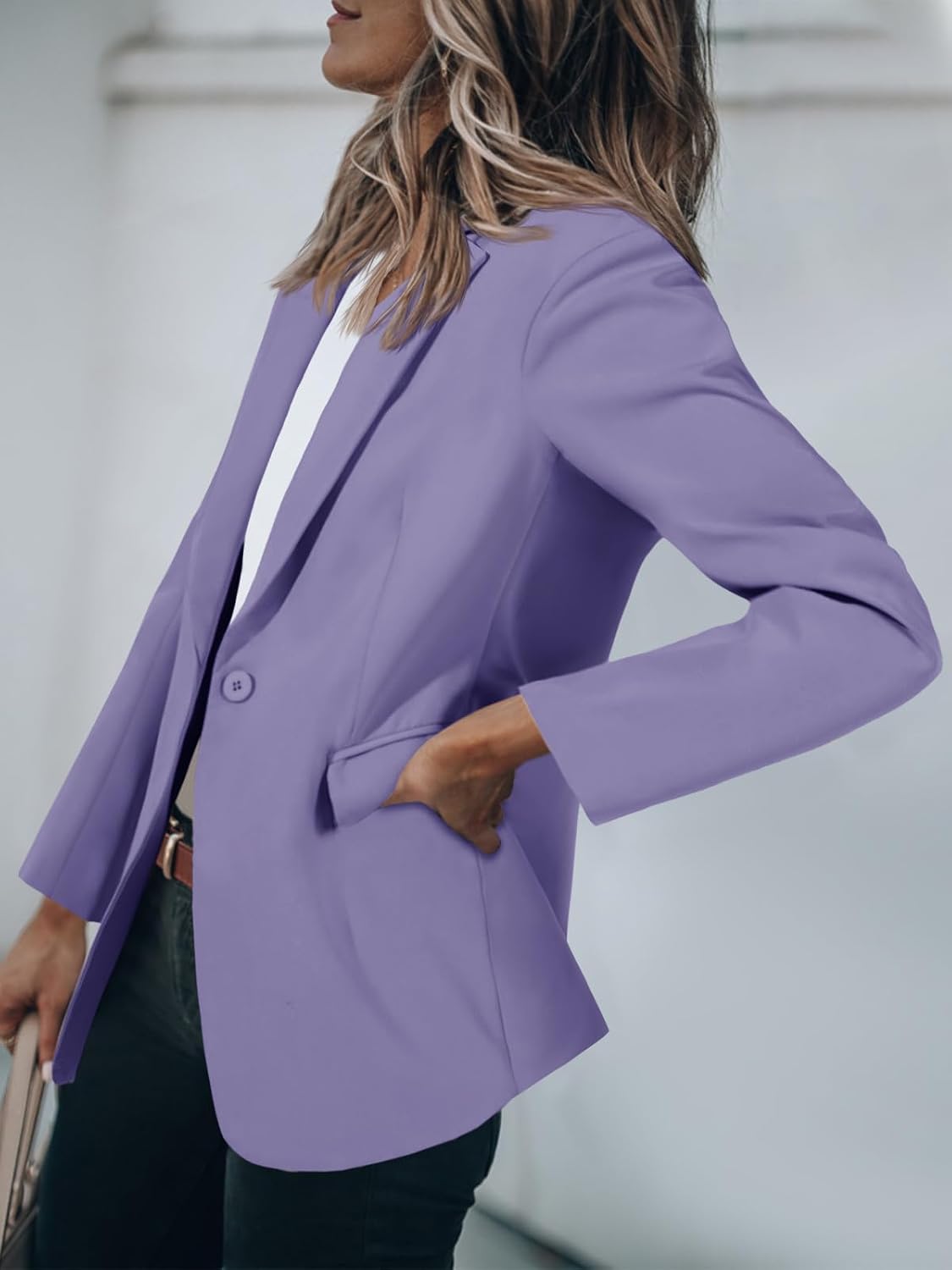Detalle de Cicy Bell Open Front Blazer for Women