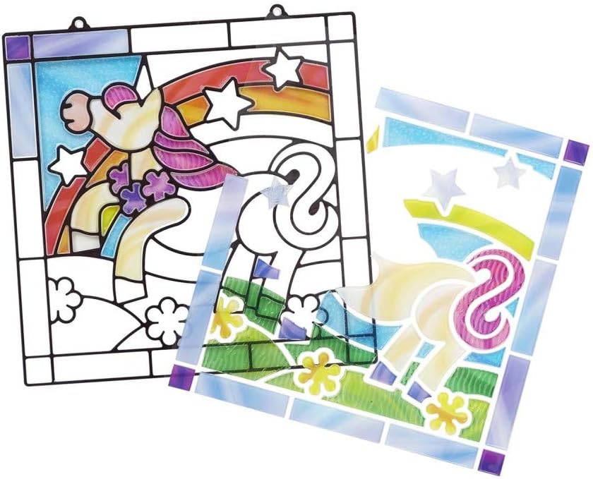 Thumbnail 1 de Melissa & Doug Vitral de Unicornio para niños, multicolor