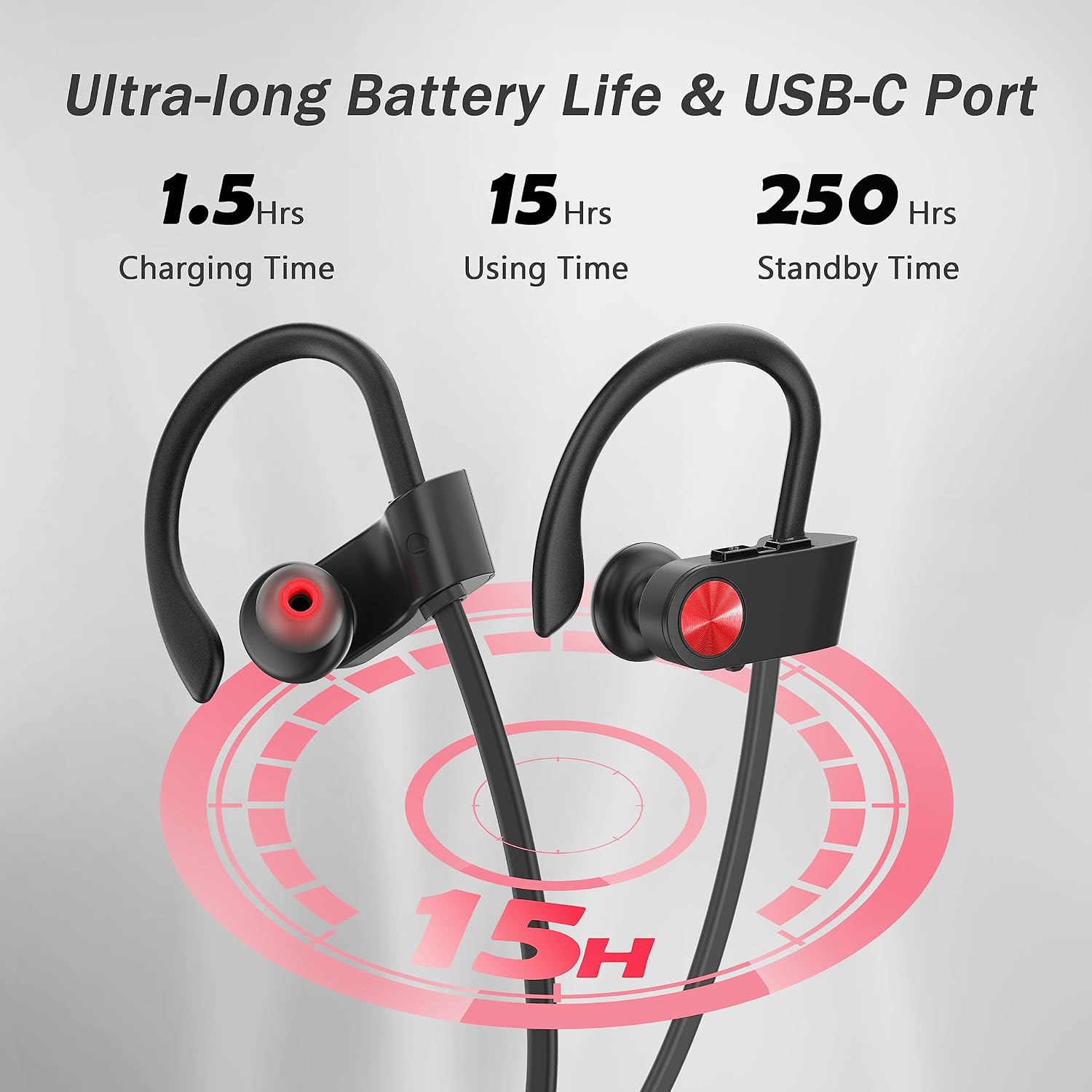 Thumbnail 4 de Jrwaro Bluetooth Headphones for Running