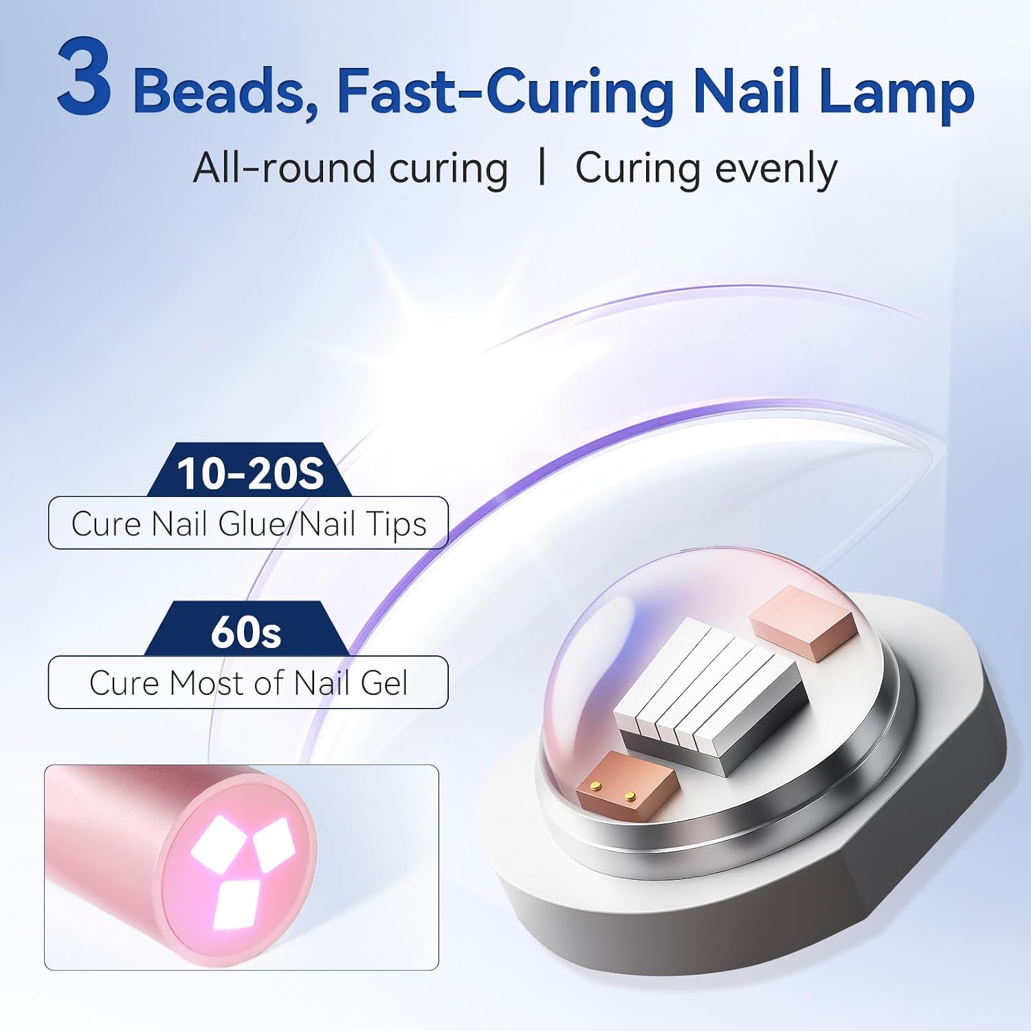 Thumbnail 2 de Makartt Mini UV Nail Lamp 2-timer