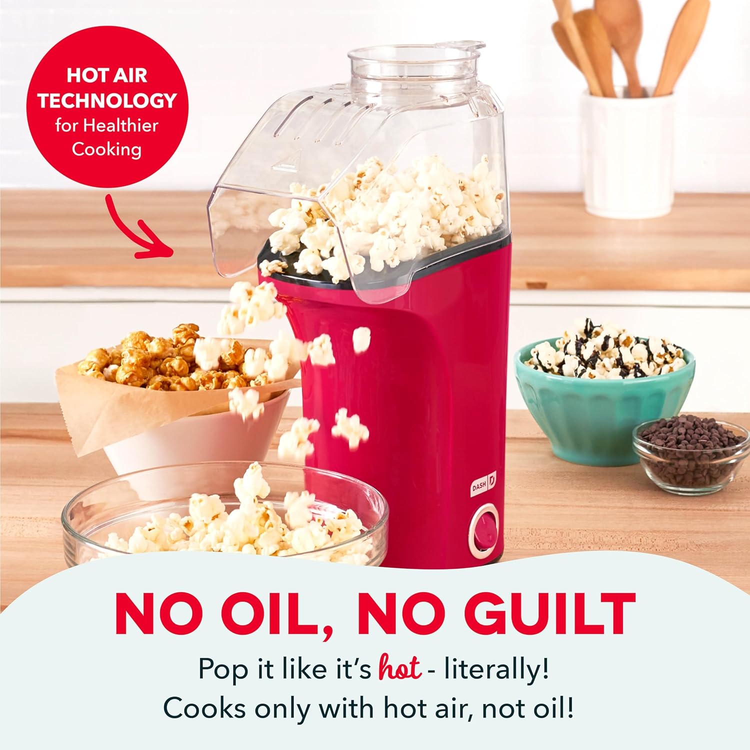 Detalle 2 de Dash Fresh Pop Popcorn Maker 16 Cups 🍿