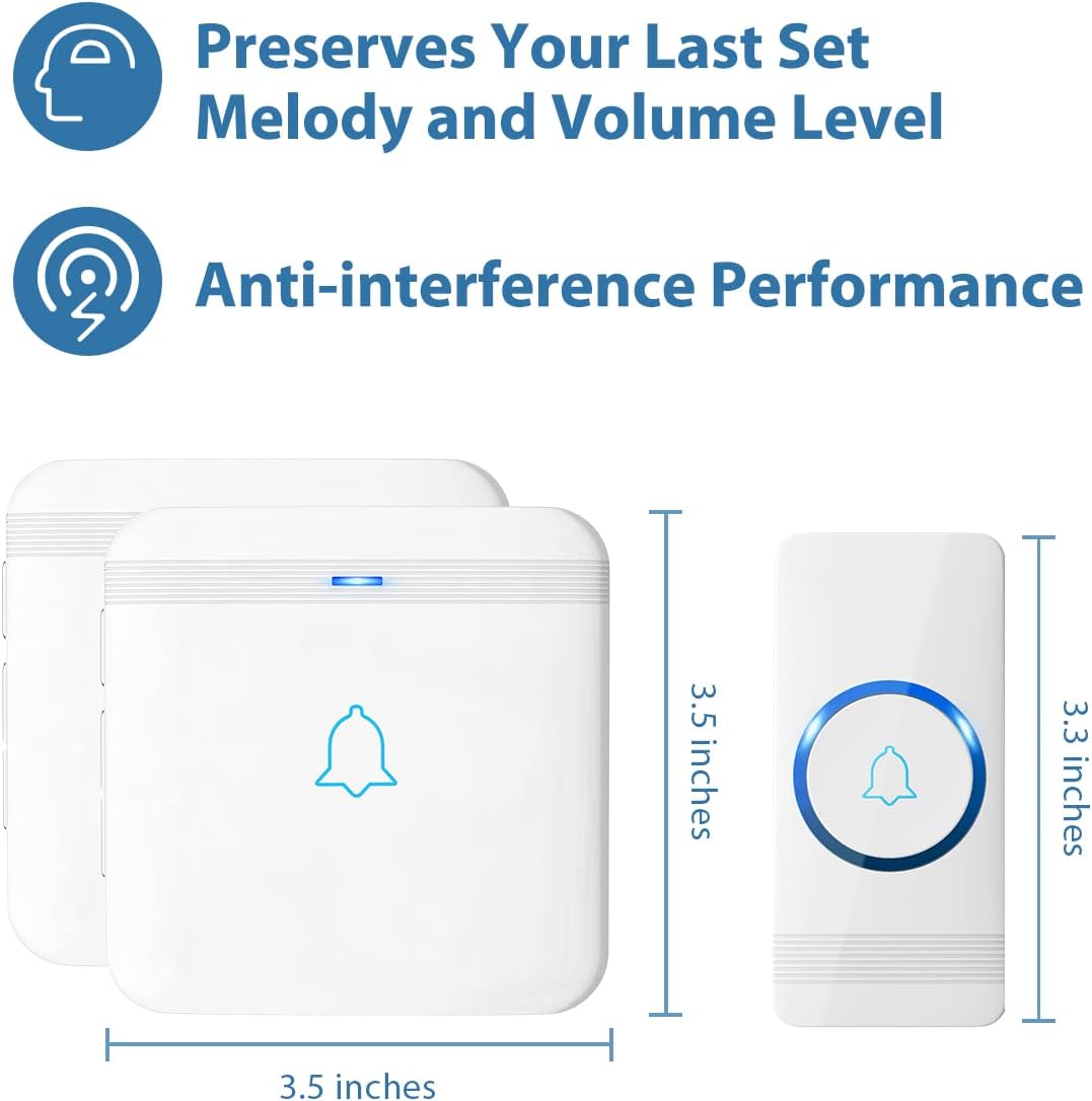 Detalle 1 de AVANTEK Wireless Doorbell D-3W